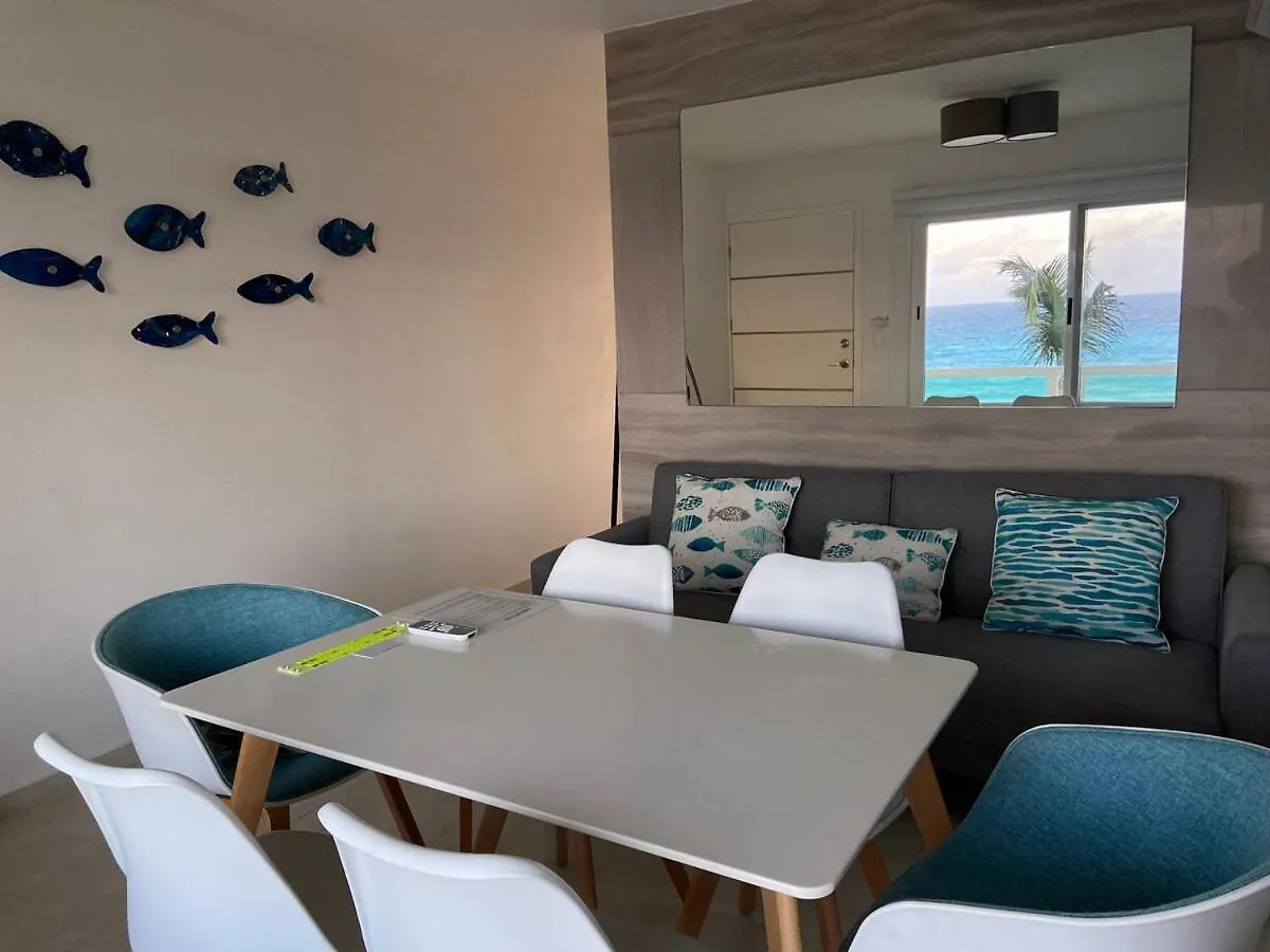 Beach Front And Lagoon View Condo In Cancun Mexico