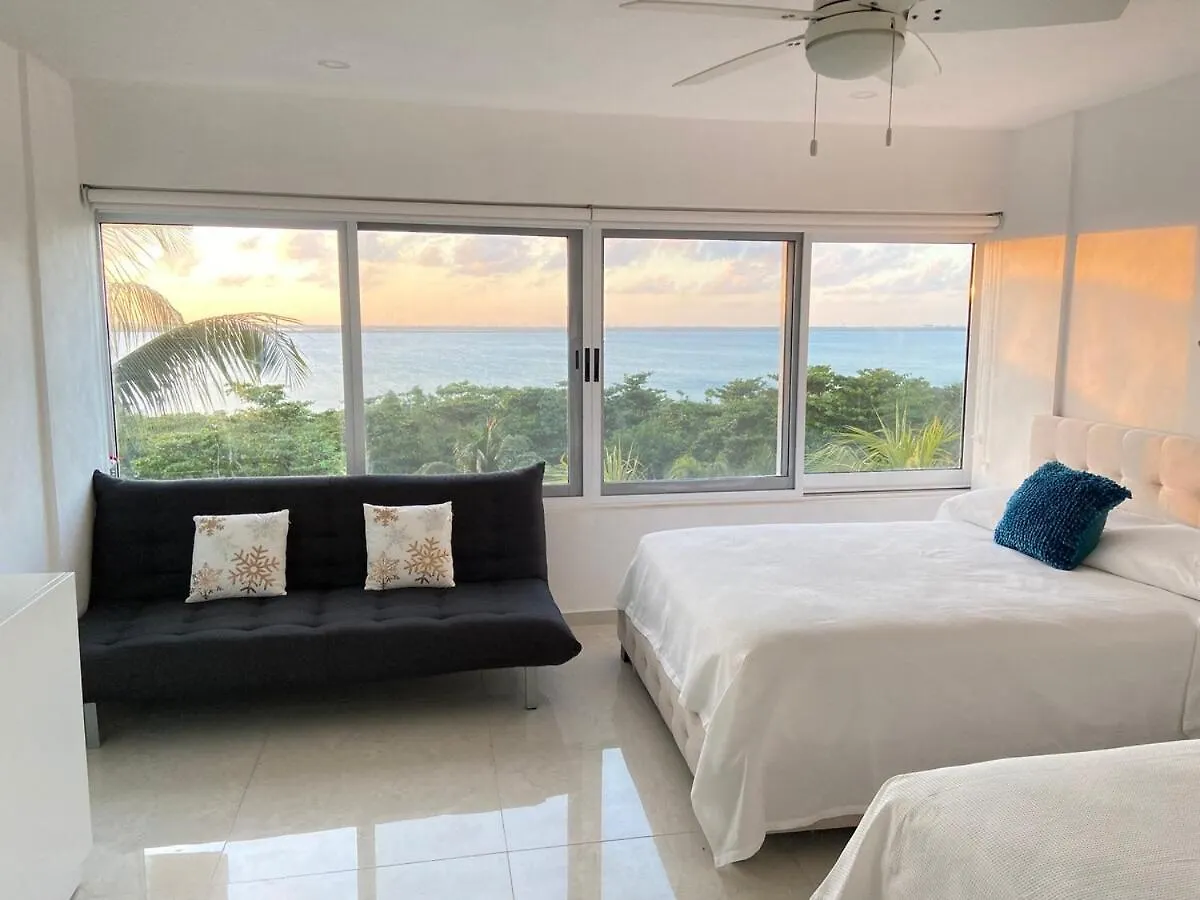 Apartment Beach Front And Lagoon View Condo In Cancun